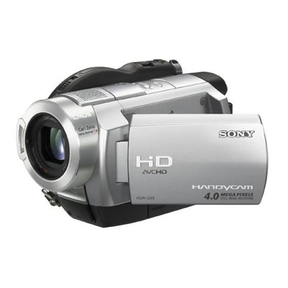 Sony Handycam HDR-UX7 Operating Manual