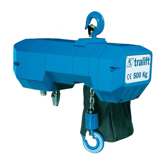 Tractel tralift TE Series Operation And Maintenance Manual