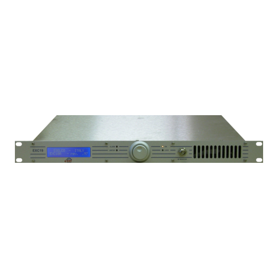 sielco EXC19 User And Maintenance Manual