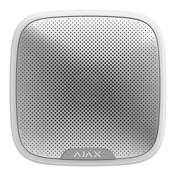 AJAX Systems StreetSiren User Manual