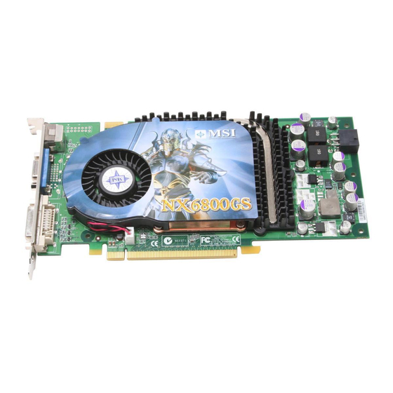MSI NX6800GS-TD256E Quick Start Manual