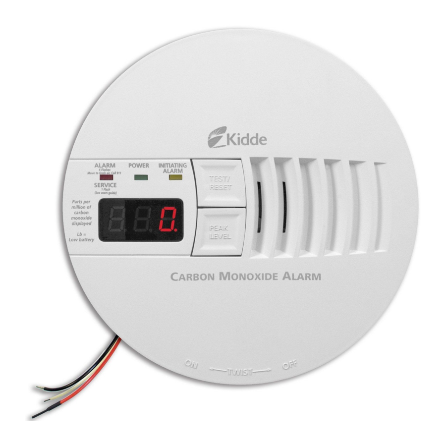 Kidde Fyrnetics 423D/9HIR, 423/9HIR - 230V Interconnectable Mains Operated Alarm with Rechargeable Lithium Ion Back Up Manual