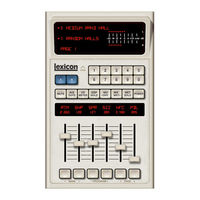 LEXICON 480L - UPDATE V3.0 Owner's Manual