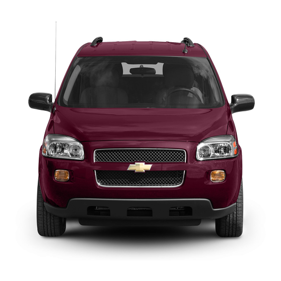 Chevrolet UPLANDER 2008 Getting To Know Manual