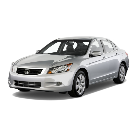Honda Accord 2010 Body Repair Manual