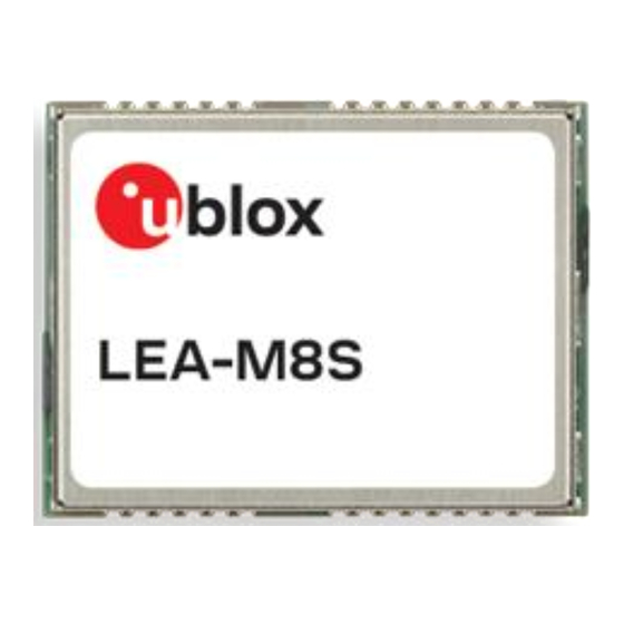 Ublox LEA-M8S Hardware Integration Manual