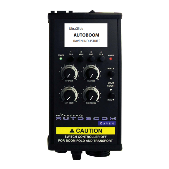 Raven UltraGlide Autoboom Calibration & Operator's Manual