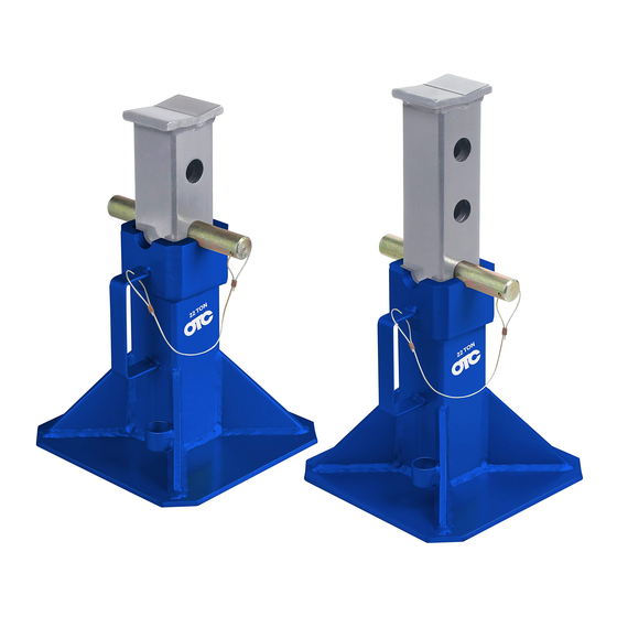 OTC JACK STAND Instructions Manual