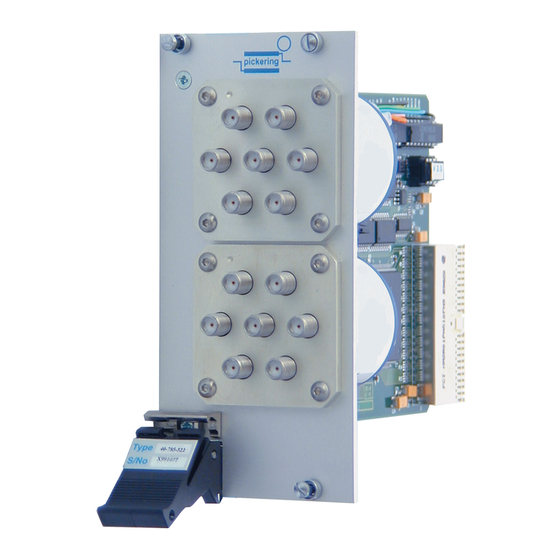 Pickering PXI 40-785 User Manual