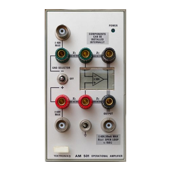 Tektronix AM 501 Instruction Manual