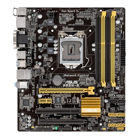 User Manuals: Asus B85M-E R2.0 Computer Motherboard