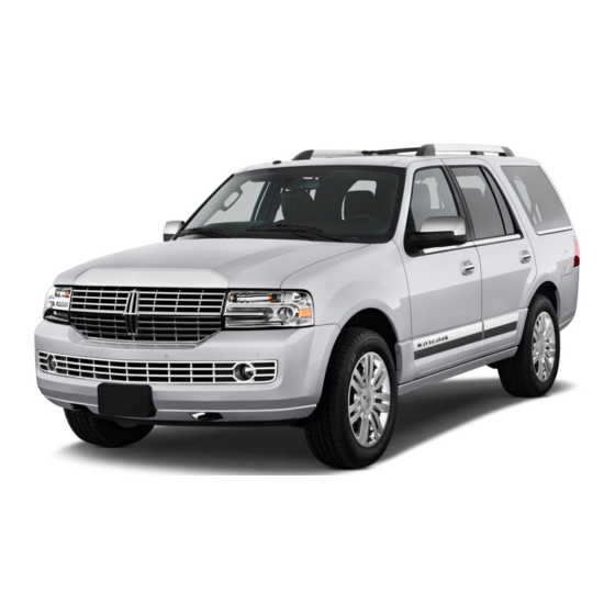 Lincoln 2011 navigator Manual