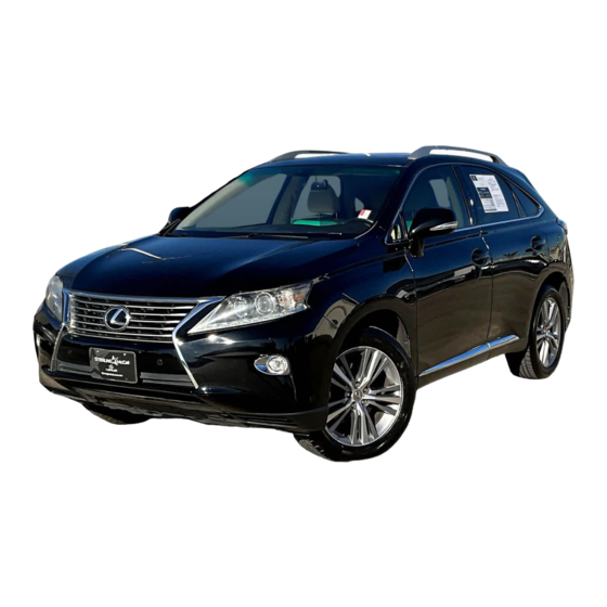 Lexus RX450H Navigation System Owner's Manual