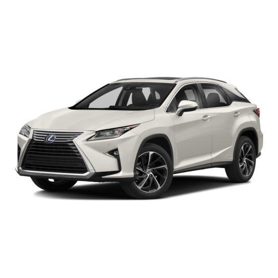 Lexus RX450h Quick Manual