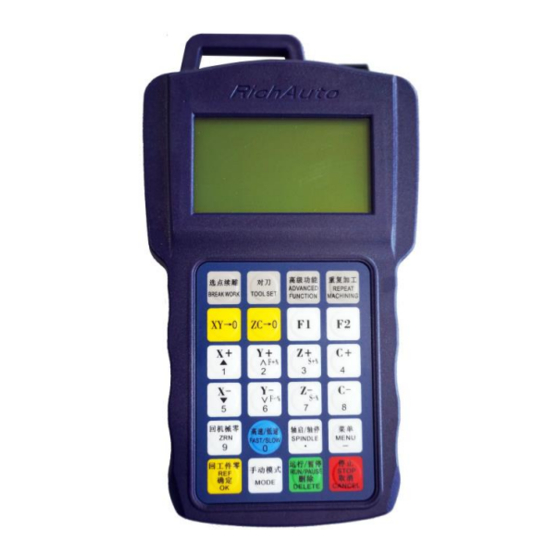 User Manuals: RichAuto AutoNow B18 Controller