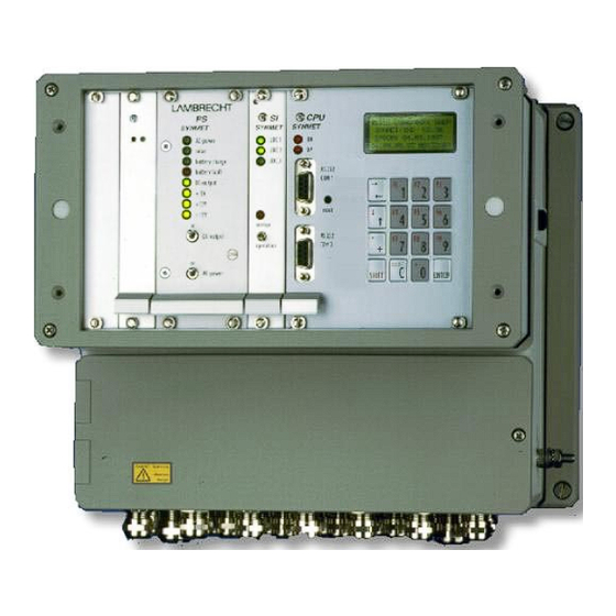 User Manuals: Lambrecht SYNMET-IND Series Equipment