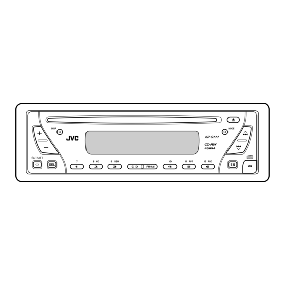 JVC KD-G111 Service Manual