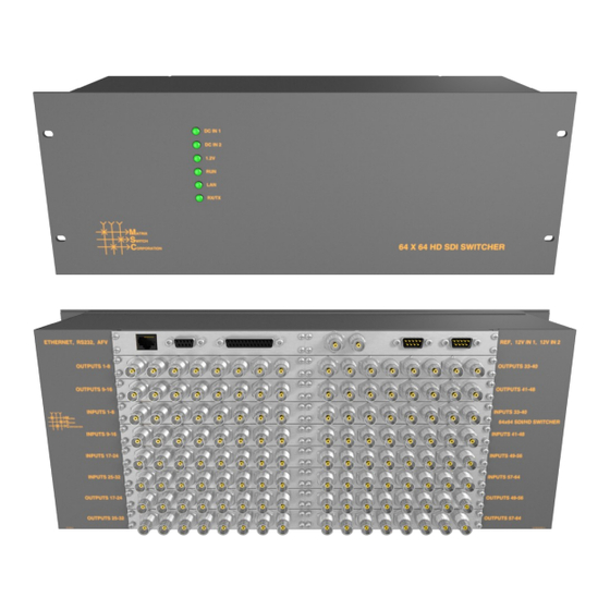 Matrix Switch Corporation MSC-HDX4000 Product Manual