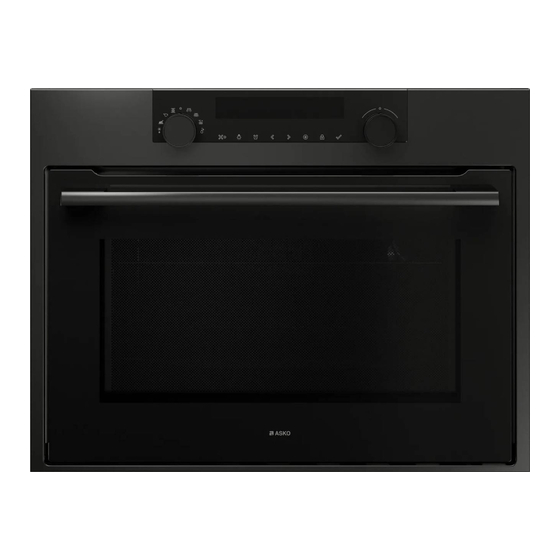 Asko OCM8487A1 Instructions For Use Manual