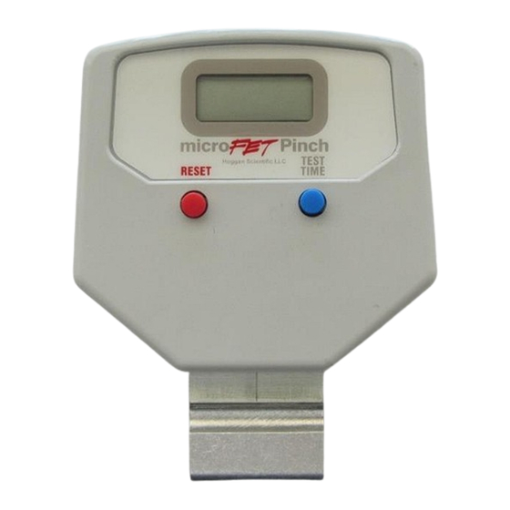 Hoggan Scientific microFET Pinch User Manual