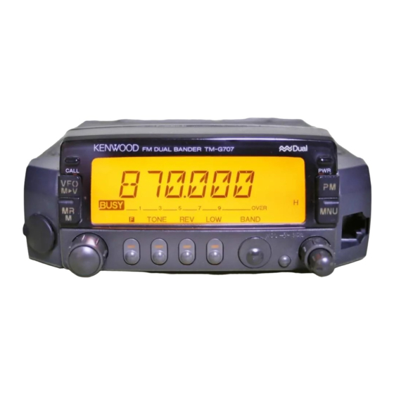 Kenwood TM-G707A Instruction Manual