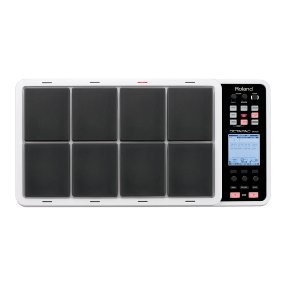 Roland OCTAPAD SPD-30 Supplementary Manual