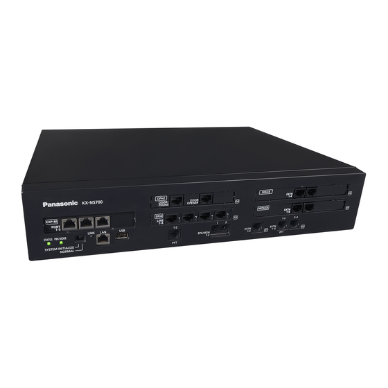 Panasonic KX-NS700 User Manual