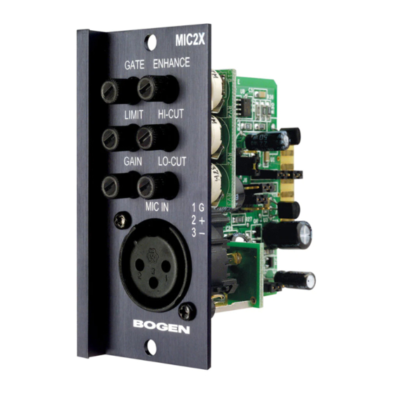 Bogen MIC2X Install Manual