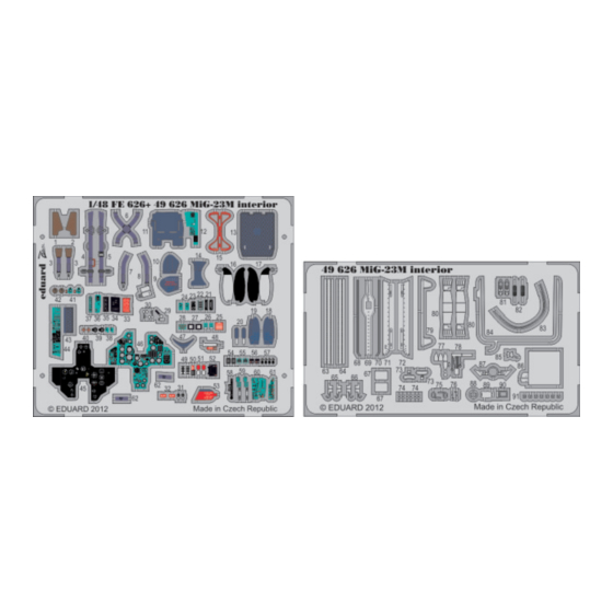 Eduard MiG-23M interior S.A. Manual