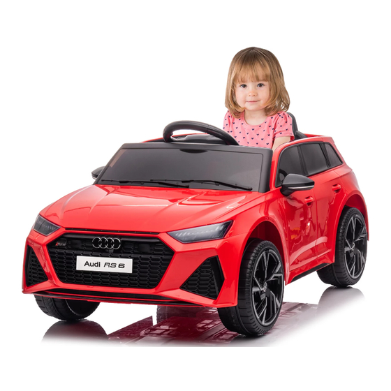 Kidzone Licensed Audi RS6 Ride ON Owner's Manual