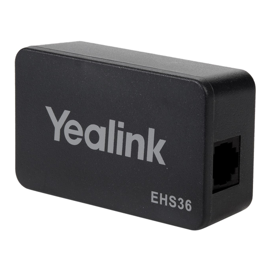 Yealink EHS36 User Manual