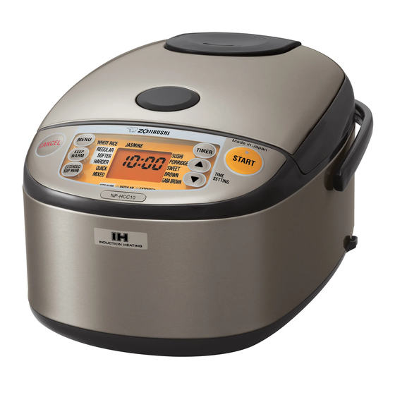 Zojirushi NP-HTC18 Operating Instructions Manual