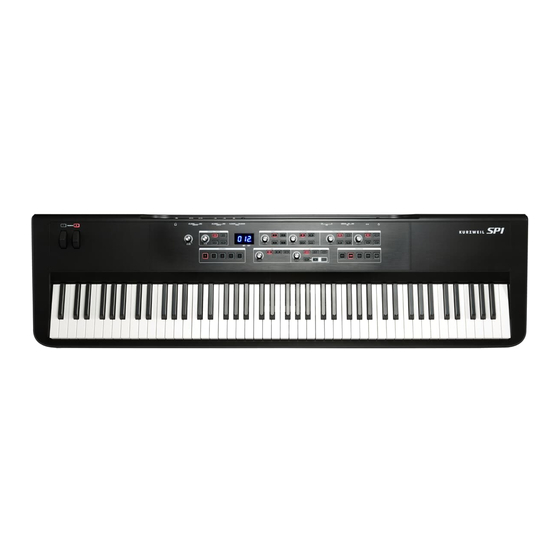 Kurzweil SP1 Musician's Manual
