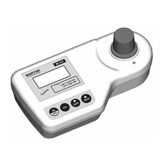 Martini Instruments MI 415 User Manual