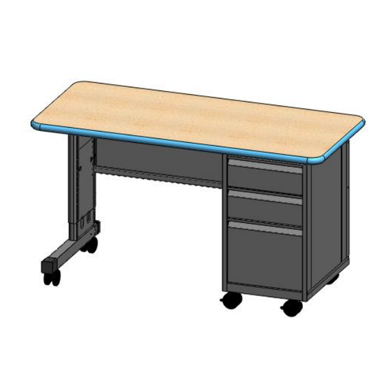 SMITH SYSTEM Cascade Single Ped Teacher Desk Assembly Instructions