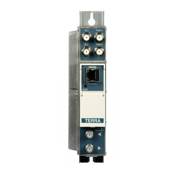 Terra TDX440 Instructions Manual