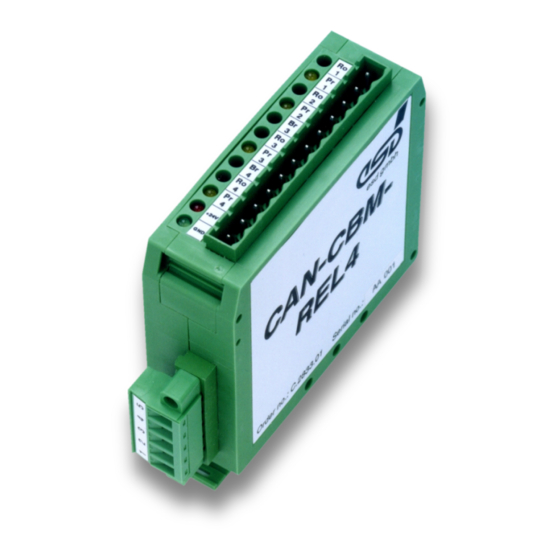 ESD CAN-CBM-REL4 Hardware Manual
