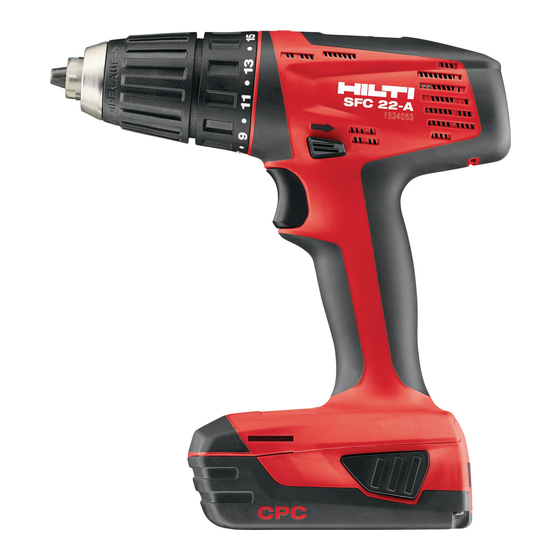 Hilti SFC 14-A Manual