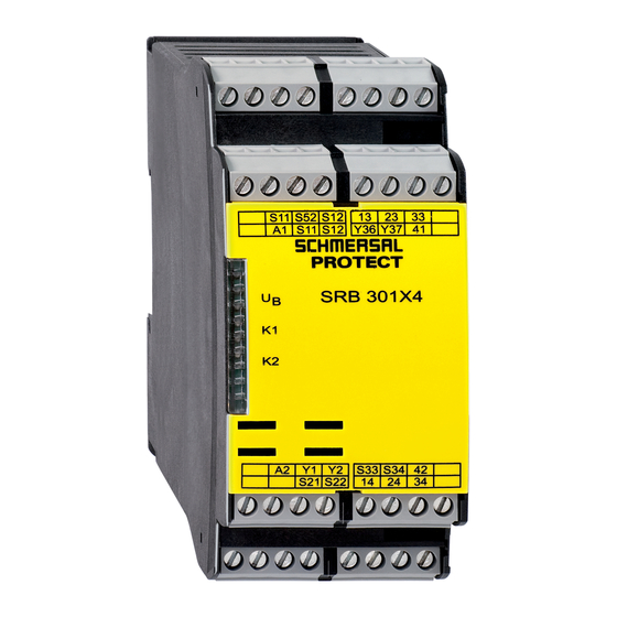 schmersal SRB 301X4 Operating Instructions Manual