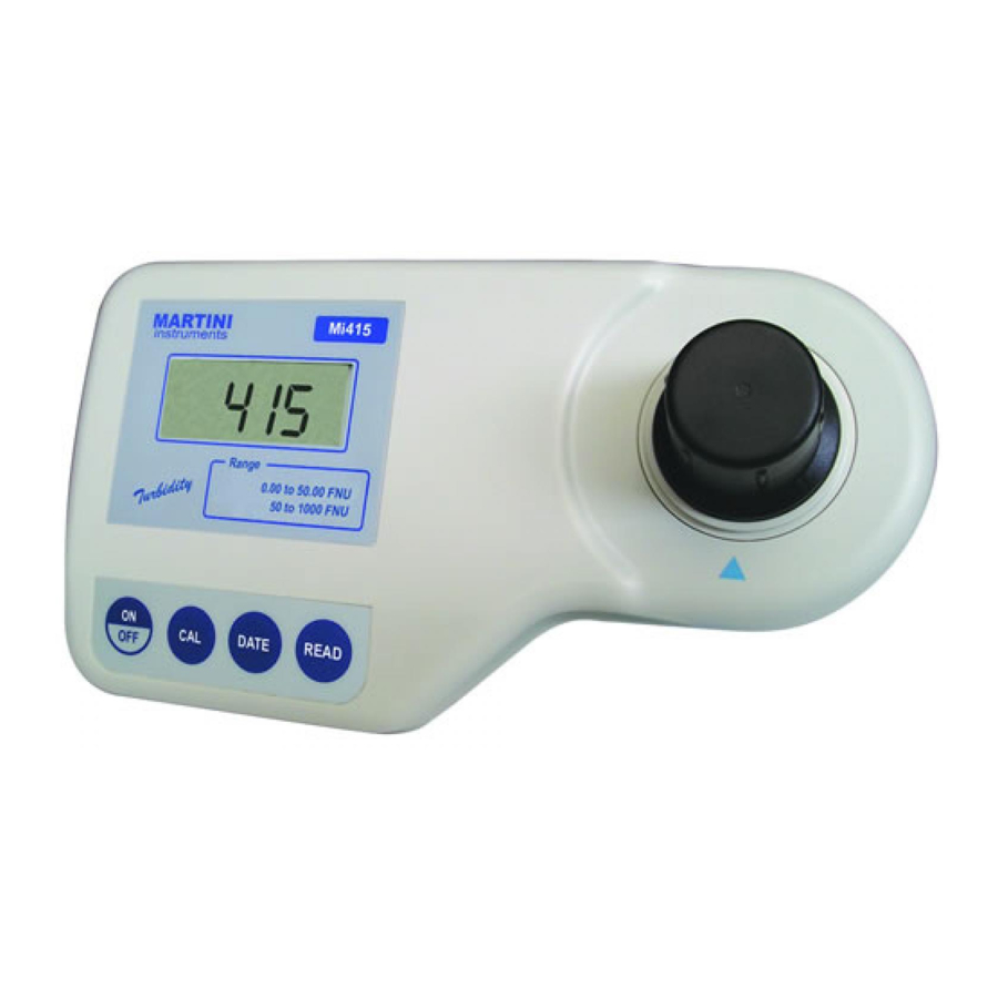 Martini Instruments MI 415 - Turbidity Meter Manual