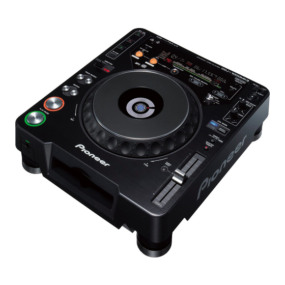 Pioneer CDJ-1000 Service Manual