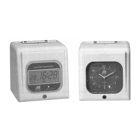 Mindman m-360 Electronic Time Recorder Manuals