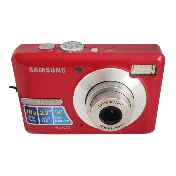 User Manuals: Samsung SAMSUNG_BL103 Digital Camera