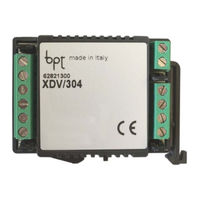 Bpt XDV/304 Installation Manual