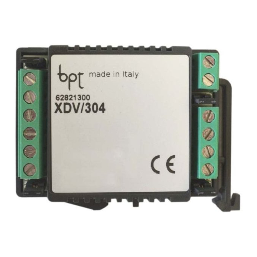 Bpt XDV/304 - Media Converter Installation Manual