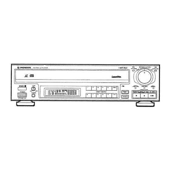 User Manuals: Pioneer LaserDisc CLD-1090 CD Player