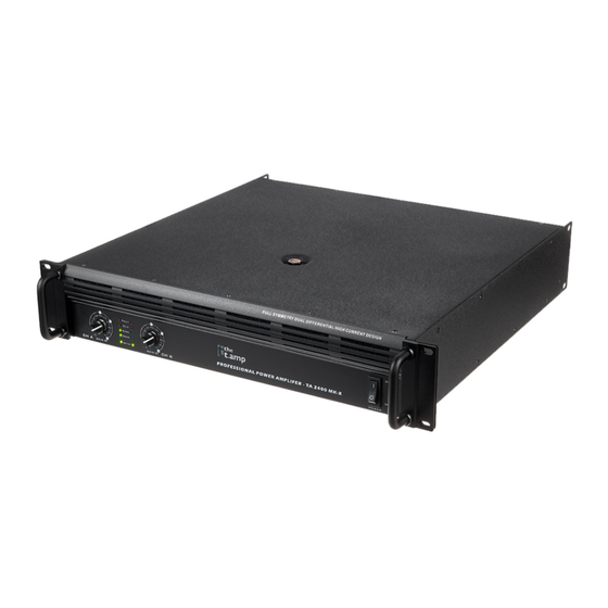 thomann the t.amp TA 1050 MK-X User Manual