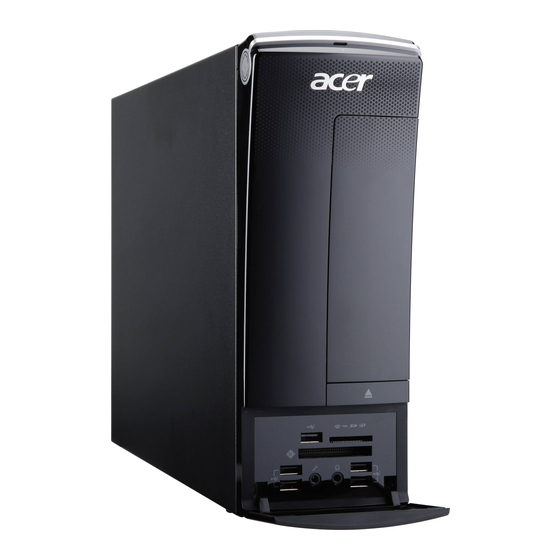 Acer Aspire X3995 Manuals