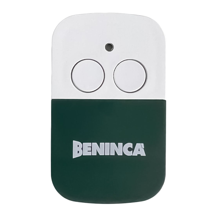 Beninca TO.GO Series, Happy Series Manual