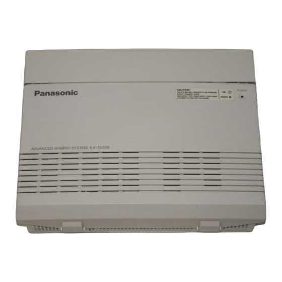 Panasonic KX-TA308 Operating Instructions Manual